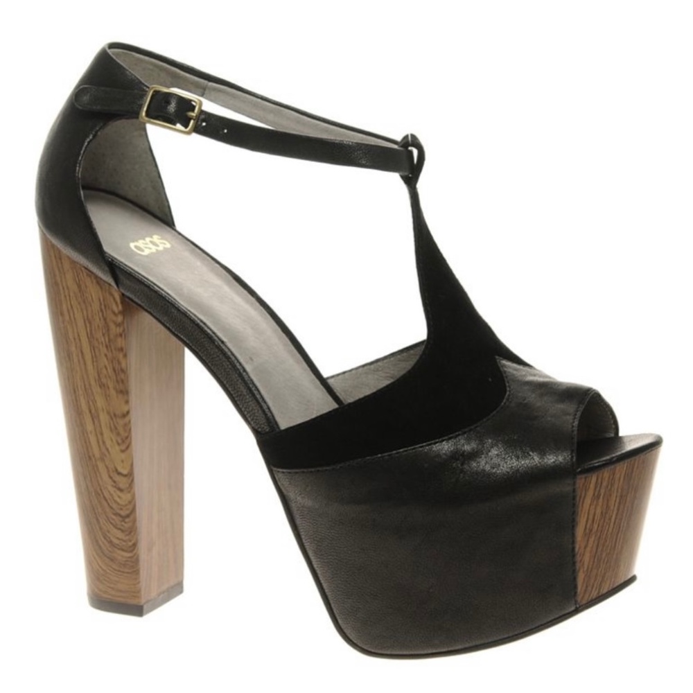 ASOS Bitten Jessica Simpson Dany leather platform t-strap sandal